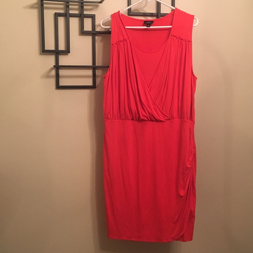 Mossimo Bright Orange Knit Dress 🍊