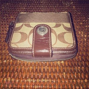 Vintage Coach Fold Over Wallet