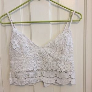 Kendall & Kylie crocheted corset