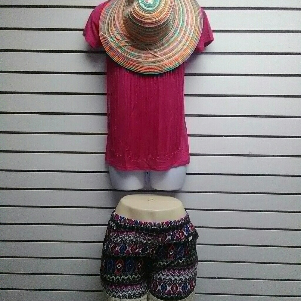 Shirt shorts and hat