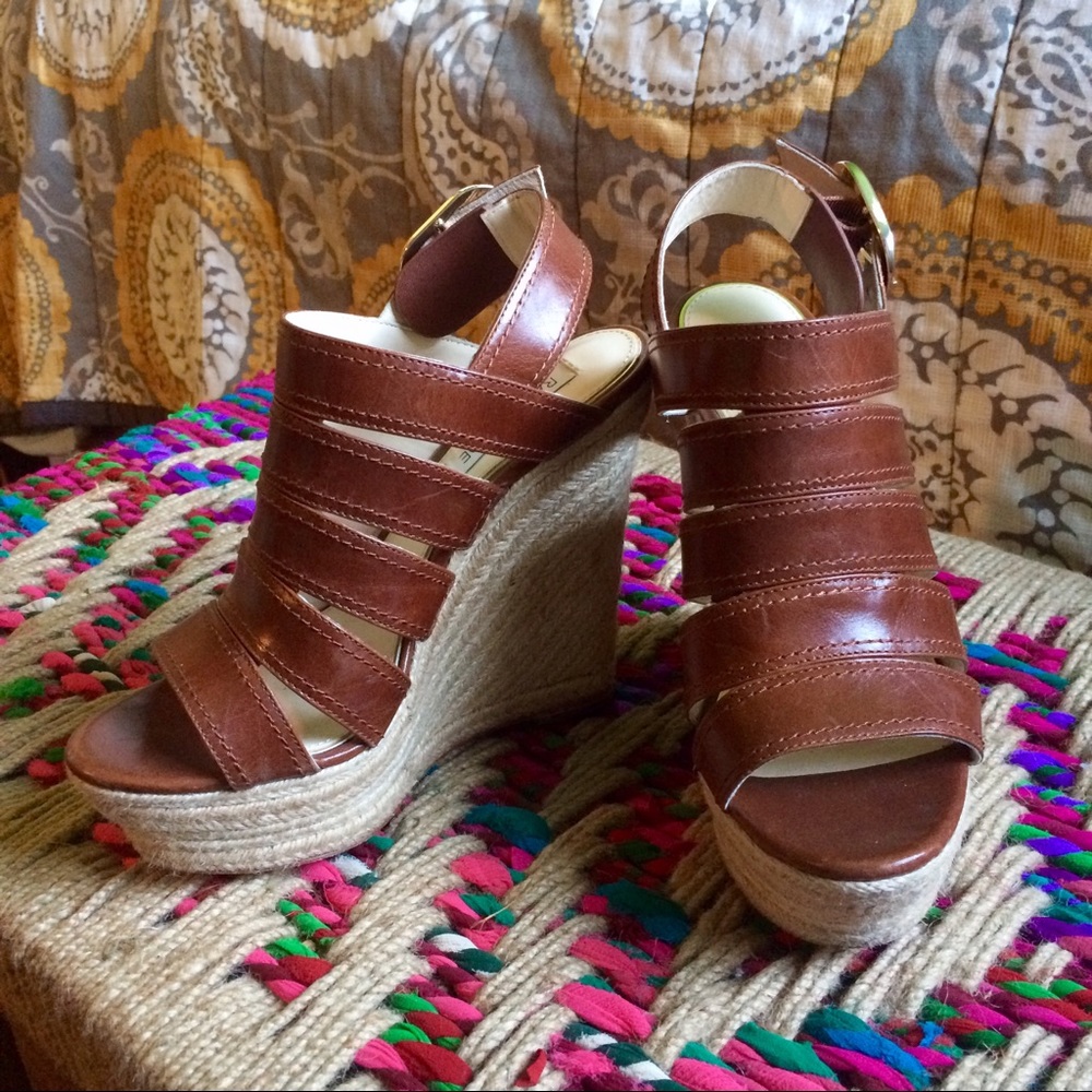 Rachel Zoe Gia Espadrille Wedge Sandal - in Brandy
