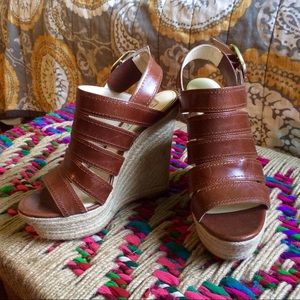 Rachel Zoe Gia Espadrille Wedge Sandal - in Brandy