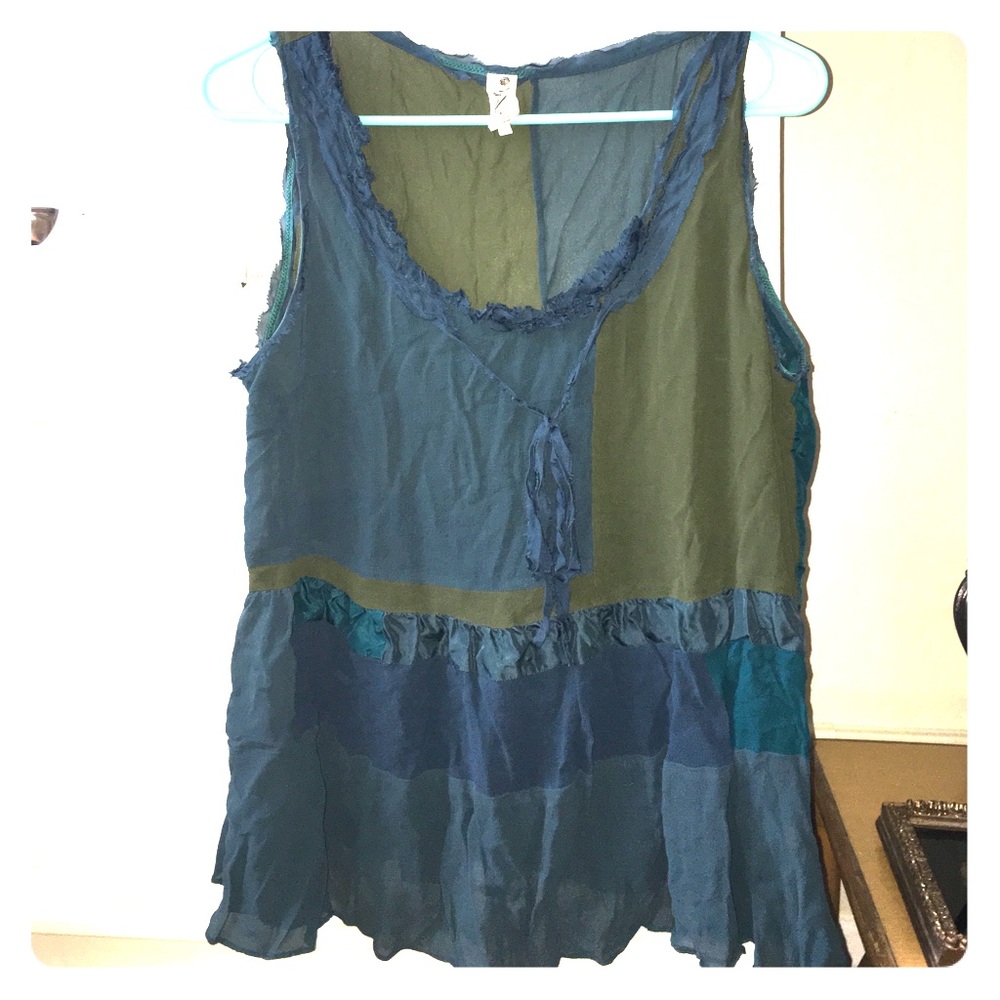 Color-block Anthro Top