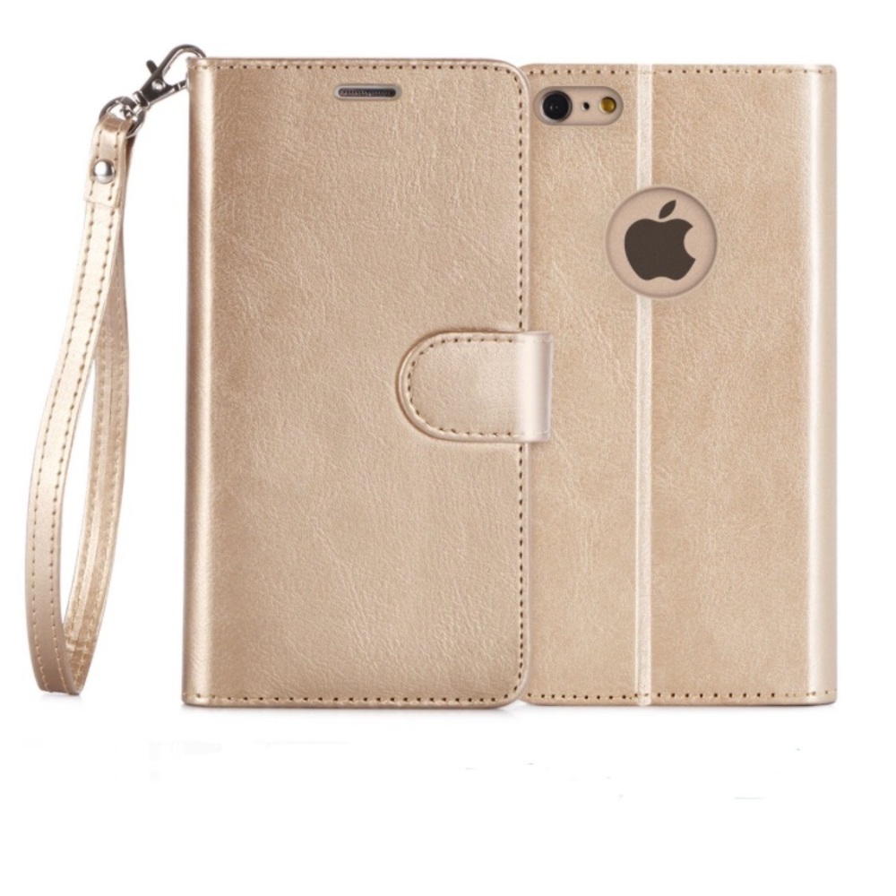 Leather Wallet Case Stand for iPhone 6/6S Plus