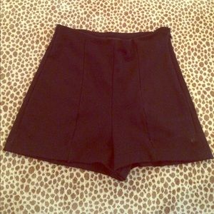 Express Black High Wasted Dress Shorts Size 0