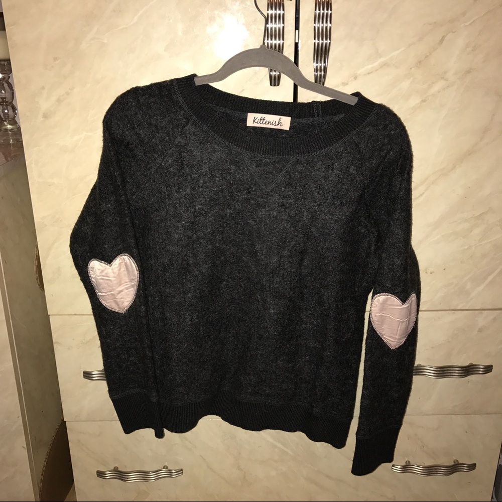 Kittenish Wool Heart Sweater