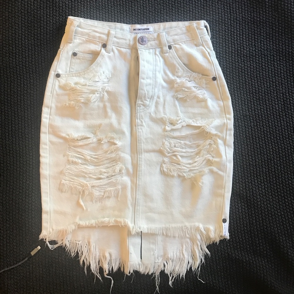 ONETEASPOON high waisted denim skirt