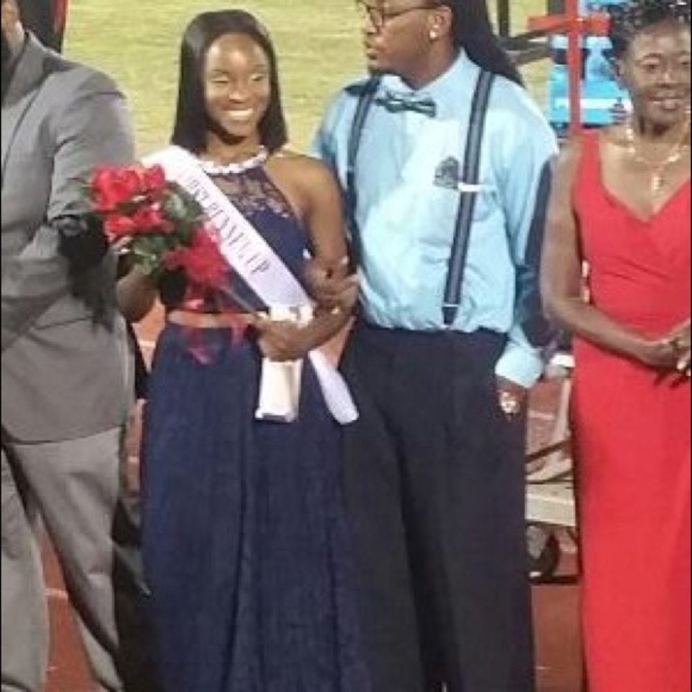 Navy blue Prom Dress
