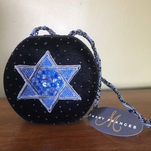 Mary Francis Mazel Tov Beaded Clutch