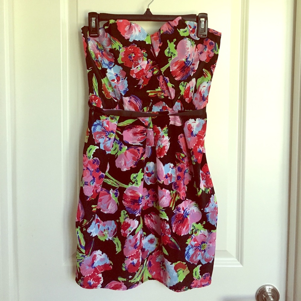 Floral Sweeheart mini dress