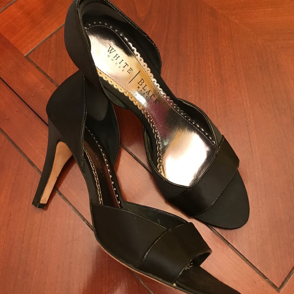 WHBM Satin Shoes Leather Soles