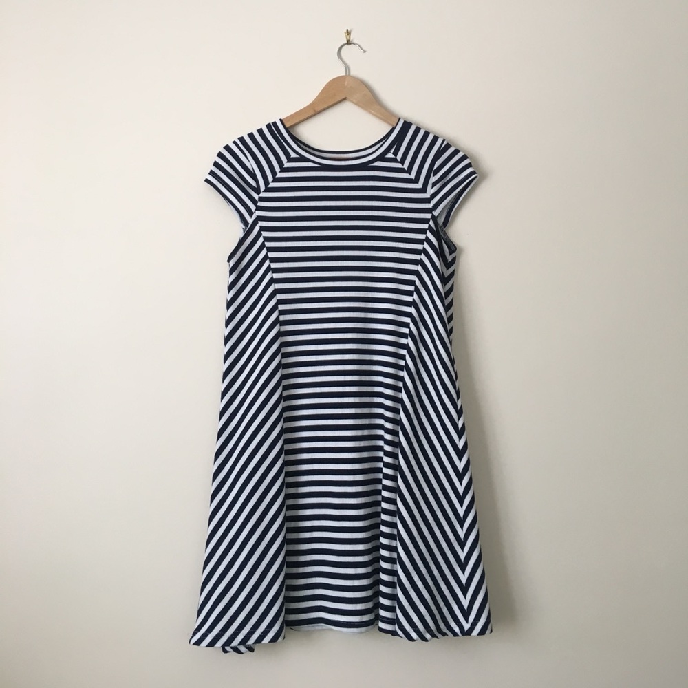 Blue and White Swing Dress