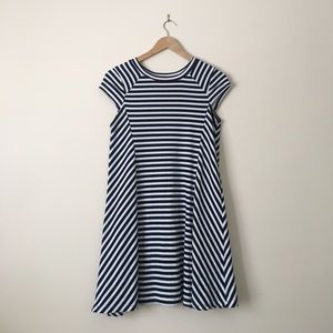 Blue and White Swing Dress