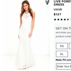 Lulus Lovely Ivory Dress