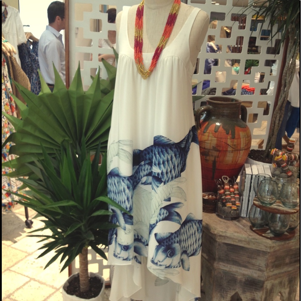 FOUND!! DISO Anthropologie Indigo Shoal Assymetric Dress