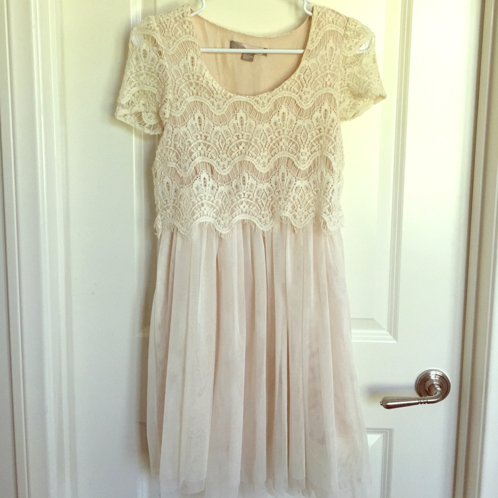 Lace / Tulle mixed media dress