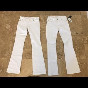 2 pairs of white rock and republic jeans brand new