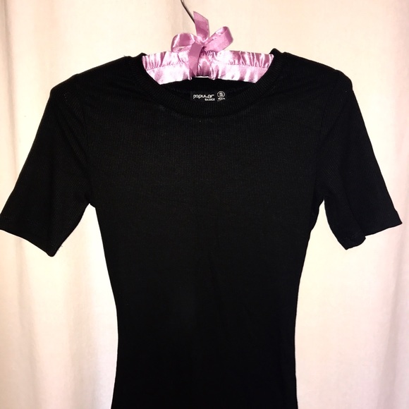 🌺NWOT Black short fitted dress in size Small🎀 - Picture 2 of 7