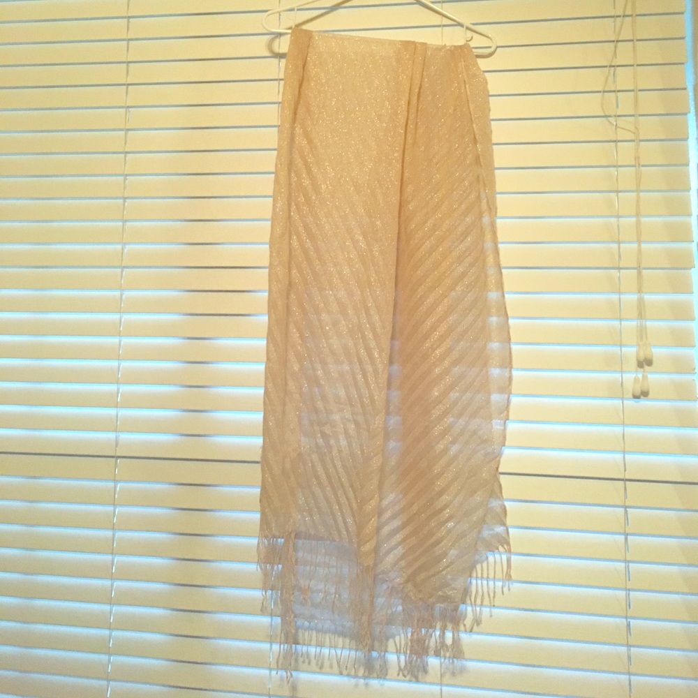 Sheer sparkle scarf