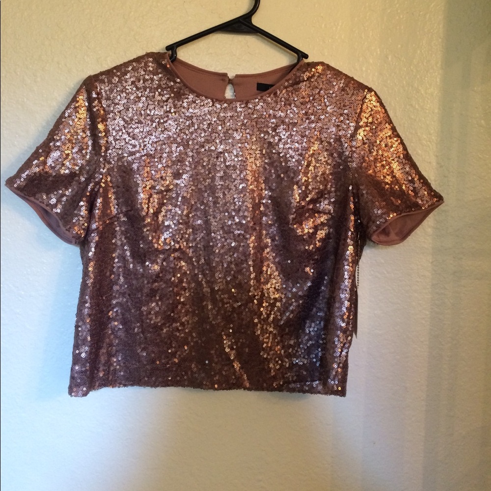 Sequin Crop Top