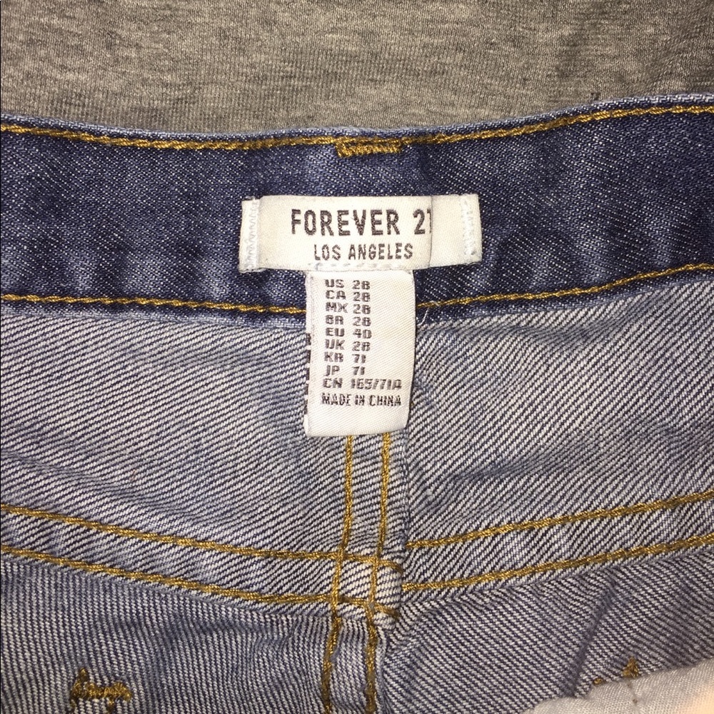 High Rise Denim Shorts - Picture 2 of 3