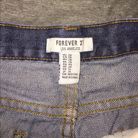 High Rise Denim Shorts - Picture 2 of 3