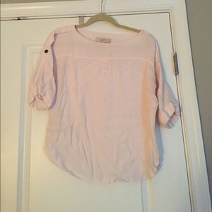 Worn Once! Pale Pink Petite Medium Blouse