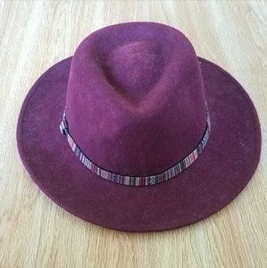 Maroon Wool Fedora