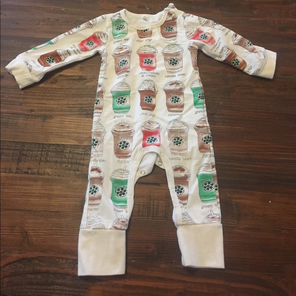 starbucks baby onesie