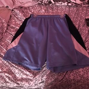 Blue softball shorts