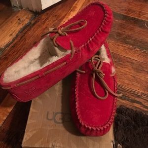 Red ugg moccasins it was a gift...
