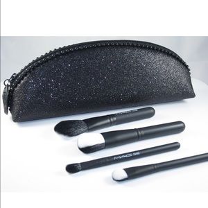 MAC make up bag and brush set