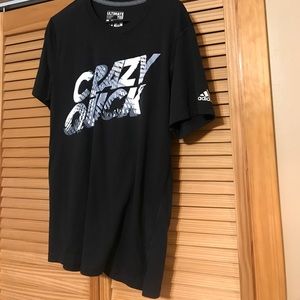 Adidas Black Ultimate Tee Crazy Quick Logo
