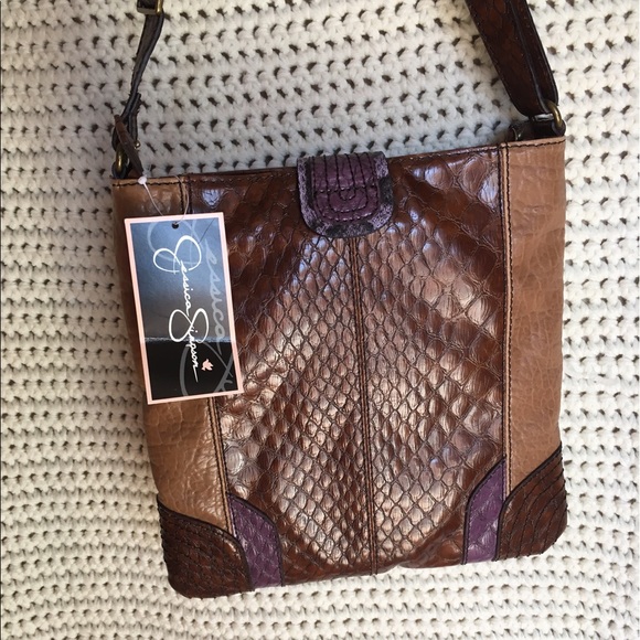 Jessica Simpson crossbody messenger tote - Picture 2 of 7