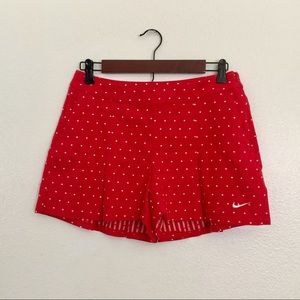 Nike Red Golf Dotted Shorts