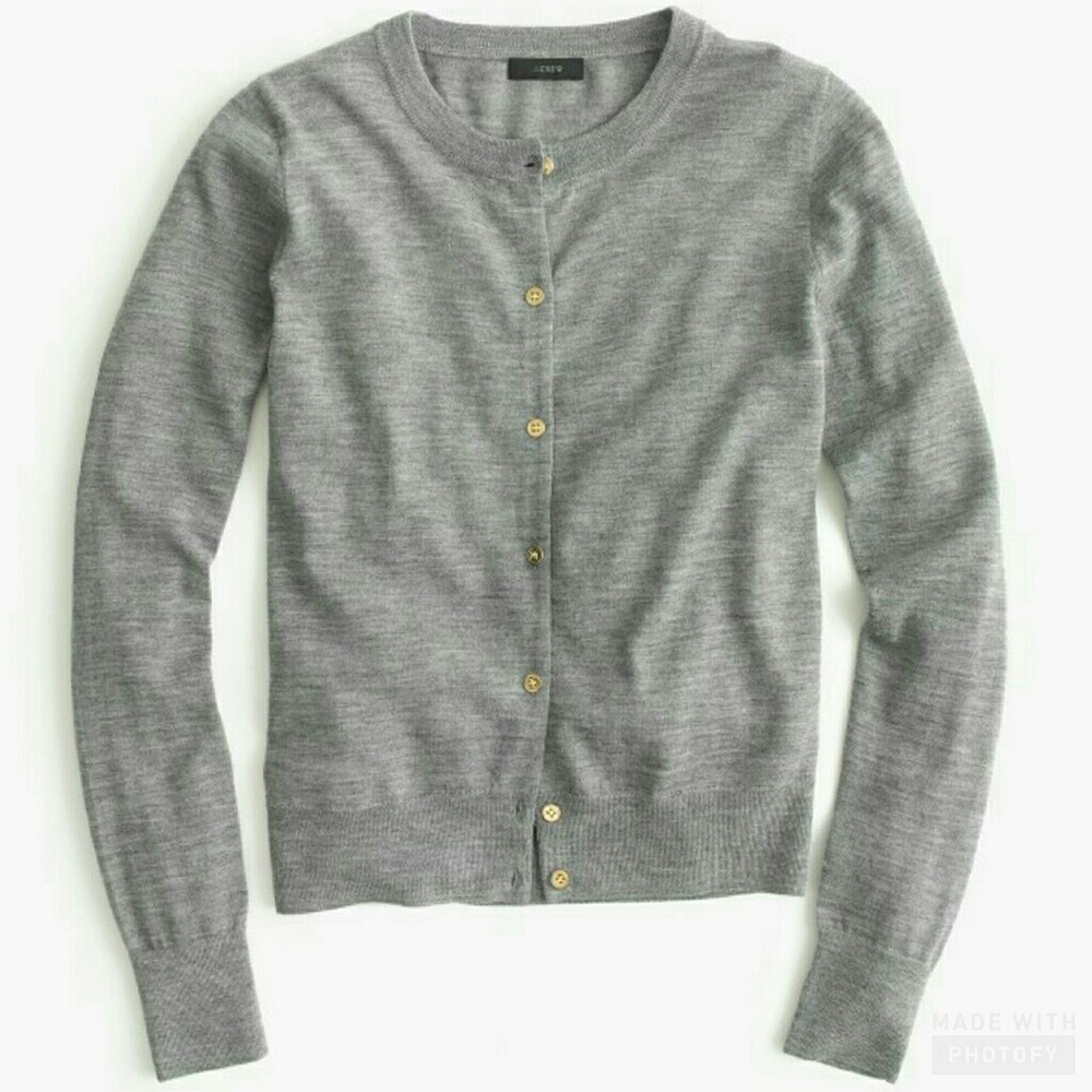 J. Crew Lightweight Wool Jackie Cardigan