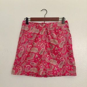 Nike Pink Paisley Golf Skort