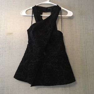 NWT Black Velvet Top from Romeo + Juliet Couture