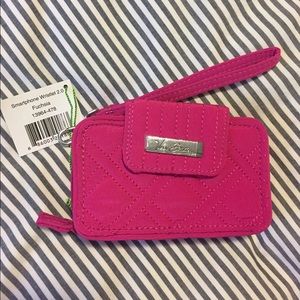 Vera Bradley NWT Fuchsia Smartphone Wristlet 2.0