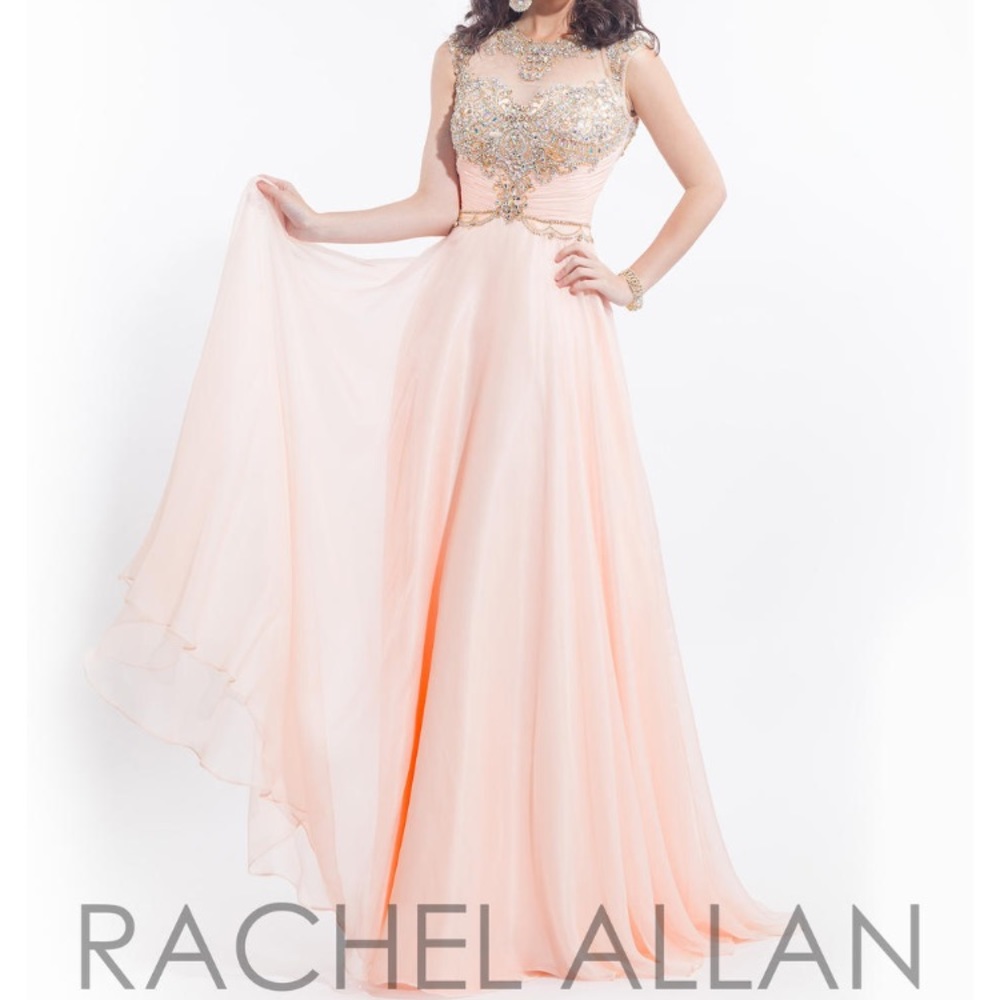 Rachel Allan Blush Prom Dress