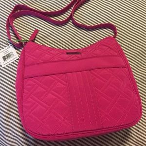 NWT Vera Bradley Carryall Crossbody Fuchsia