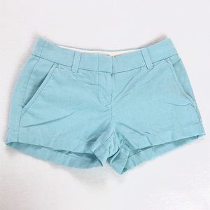 J. Crew Light Blue Oxford Shorts 3" Inseam