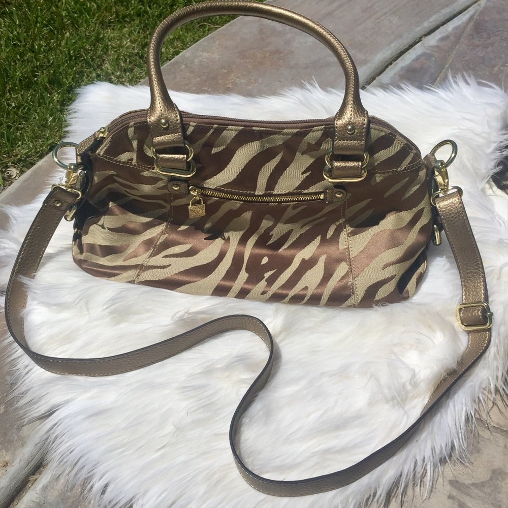 NWOT Anne Klein Animal Print Satchel Handbag