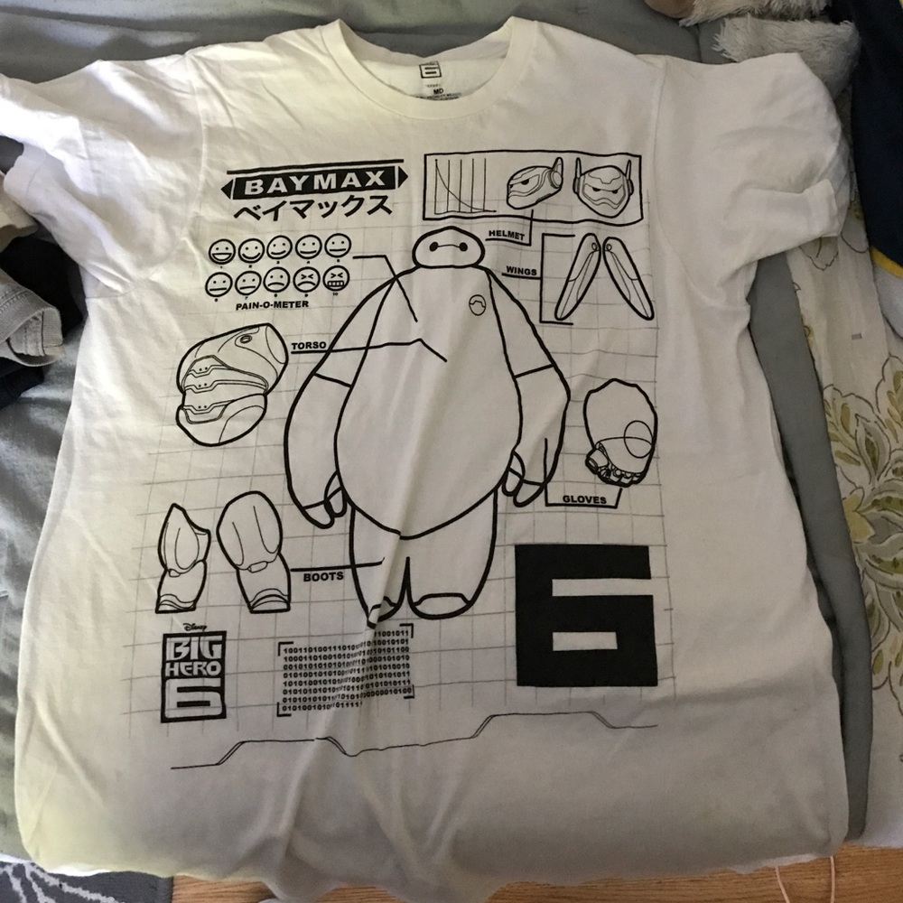 Baymax unisex t shirt