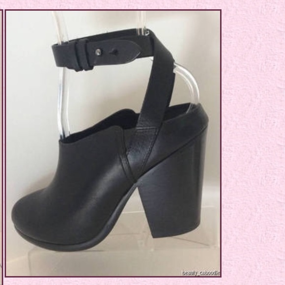 NEW RAG & BONE Kenny Leather Ankle Strap  Clog Black (Size 36) - MSRP $450.00! - Picture 5 of 5