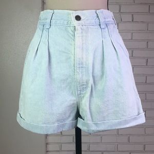 VTG Denim Mom Shorts High Waisted Cuffed 90s 13/14