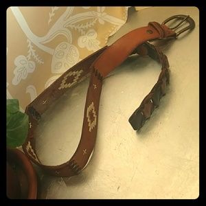 Genuine leather belt