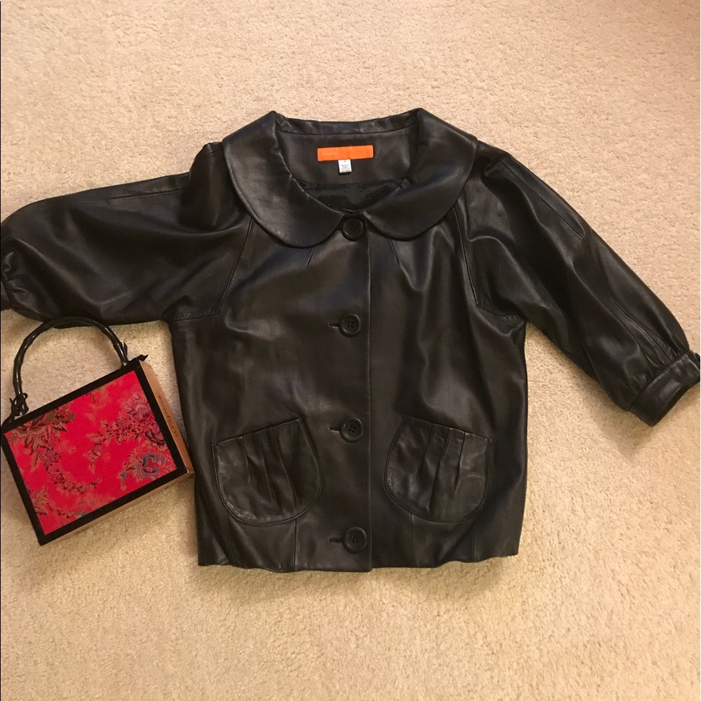 Cynthia Steffe Leather Jacket