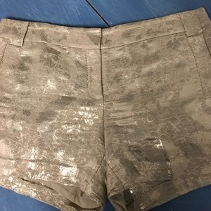 Tory Burch gold shorts