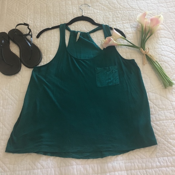 Forever 21 Teal Green racerback Tank - Picture 1 of 2